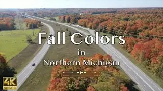 Fall Colors | Northern Michigan | Beautiful Scenery Footage | Soothing Music | Water Falls