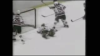 January 10 1985 Islanders at Devils highlights no sound Trottier vs. Trottier