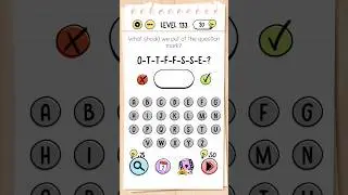 brain test level 134  what should we put at the question mark