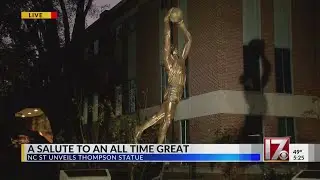 NC State unveils statue of former basketball star David Thompson