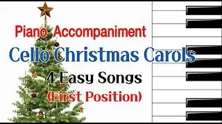 (Accompaniment) Cello Christmas Carols /4 Easy Songs (First Position)/크리스마스 캐롤 첼로 반주 4곡