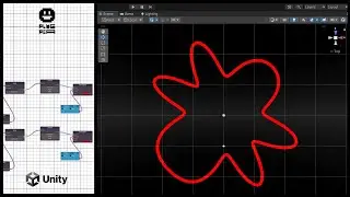 Unity Demo: Procedural Curve Creation using Sine Motion Function