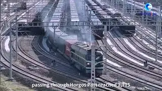 GLOBALink| Xinjiang rail port sees bullish cross-border trade via China-Europe trains
