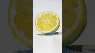 Lemon watercolor #shorts #watercolortutorial #watercolorpainting #paintingtutorial #art #fyp #artist