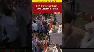 BJP and Congress workers clash violently at Patna office over PM Modi abuse | #bjpvscongress
