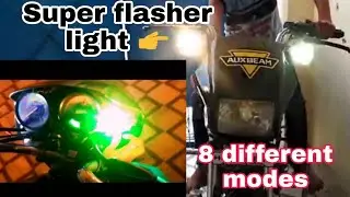 brightest flashing lights for bike Demo || #shekhawatmodifiers