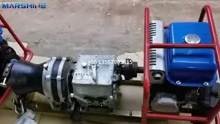 MARSHINE China 8Tons Deisel Powered Cable Winch Functional Test#cable #winch #diesel #machine #wire