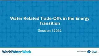 12092 Water Related Trade-Offs in the Energy Transition