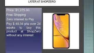 Buy Apple iphones with zipmoney  at ShopZero