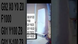 Manual custom gcode for rotate table for principiants costycnc foam cutter machine #styrofoam