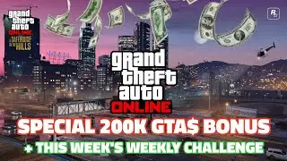 GTA: Online. &bull; This Week's Weekly Challenge + A special 200k GTA$ Bonus. &bull; ✅️💰💵 