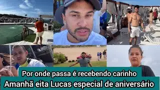 Lucas Guimarães tá encantado por Jericoacoara e é recebido com carinho pelos fãs - Paulo sumiu 