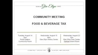 Proposed Food & Beverage Tax Presentation