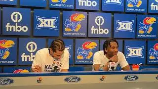 Darryn Peterson and Tre White post game press conference after an 84-63 victory over Iowa State