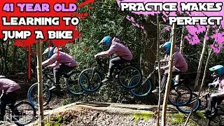 Monday Morning Jump Practice Makes Perfect - 41 Year Old Learning To Jump On A Bike