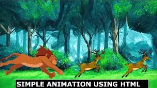 Simple Forest Animation using HTML |Using Notepad /Visual Studio Code |Code With Me