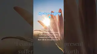 Hope beyond suffering🩵 #bibleverse #encouragement #Romans8:18 #spokenword #shortvideo
