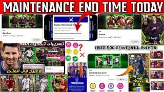 Maintenance End Time Today In eFootball 2023 Mobile | Maintenance End Time | Pes Server Maintenance
