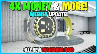 GTA ONLINE WEEKLY UPDATE! 4X MONEY & NEW MANSIONS RAID!
