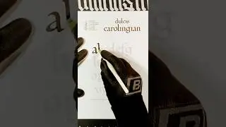 How to write calligraphy: Carolingian Minuscule (Caroline) Ink Practice Sheet #literaryarts