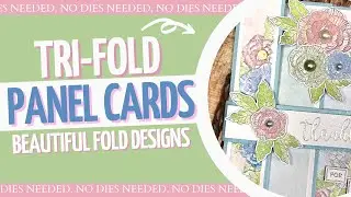 Tri-Fold Panel Card with Belly Band