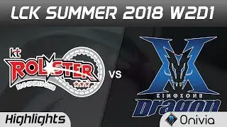 KT vs KZ Highlights Game 1 LCK Summer 2018 W2D1 KT Rolster vs King Zone DragonX by Onivia