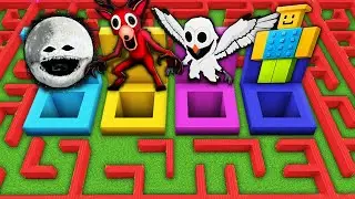 SOBREVIV&Ecirc;NCIA no LABIRINTO com FOSSOS 99 NOITES na FLORESTA A LUA ACORDOU no Minecraft!