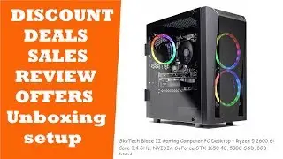 SkyTech Blaze II Gaming Computer PC Desktop &ndash; Ryzen 5 2600 6-Core 3.4 GHz, GeForce GTX 1650 4G DEALS