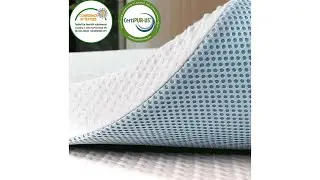 Best mattress topper | Subrtex Gel-Infused Memory Foam Bed Mattress Topper | Cooling Mattress Pad