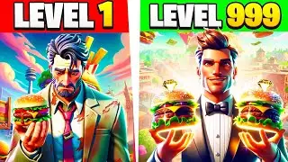 GUIDE BURGER TYCOON MAP FORTNITE CREATIVE- 120 BURGER GAME, ALL ACCESSORIES, PARKOUR, 100% COMPLETED