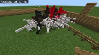 Mutant wither skeleton vs mutant wolf (Minecraft MUTANT mob battles episode 1)