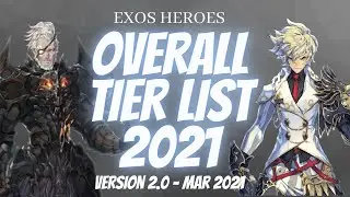 Overall Tier List for March 2021 v 2.0 | Exos Heroes