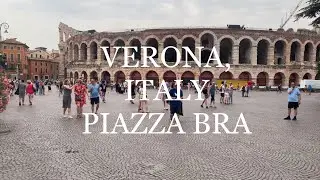Verona, Italy - Piazza Bra เที่ยวเมืองเก่าสถาปัตยกรรมโรมัน เมืองเวโรน่า อิตาลี 🇮🇹June 2022