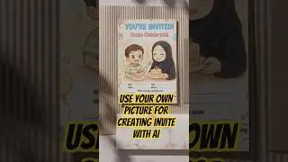 Budget friendly birthday invite with AI using its own picture #budgetfriendly #creativeinvitations