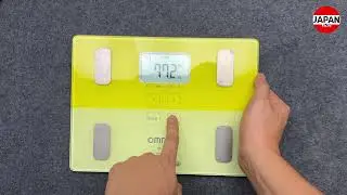 OMRON HBF-225 Body Composition Monitor Citrus Yellow Smart Digital Weight Scale オムロン 体重体組成計シトラスイエロー