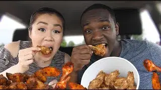 WINGS WINGS WINGS!! | Costco Wings Mukbang/Eating Show 먹방| Chicken Wings & Fries
