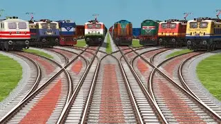 Train Videos Indian Railway Station Bullet Trains || Simulator Gameplay Bumpy Passenger Express 🎥