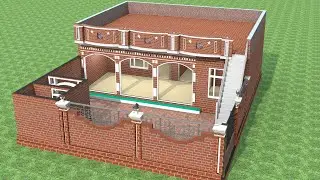 2 Bedroom Ke Sath Ghar Ka Naksha , 38X52 Me Ghar Ka Design , Village House Plan ideas