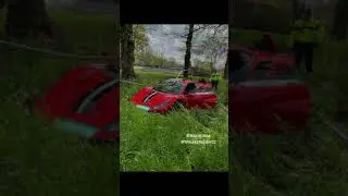 Ferrari 488 Pista Crash!