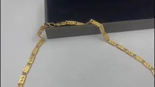 1 GRAM GOLD PLATING NAWABI CHAIN FOR MEN DESIGN A-146