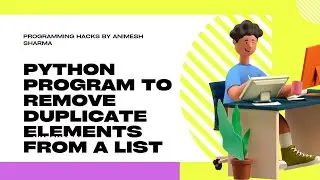 Python Program to Remove Duplicate Elements from a List