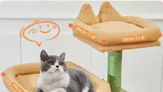 Taoqimiao 71-Inch Cat Tree 🏠🐈 | Multi-Level Condo, 8 Sisal Posts, Hammock & Perches