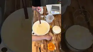 Mixing the final dough for Cranberry-Orange Sourdough