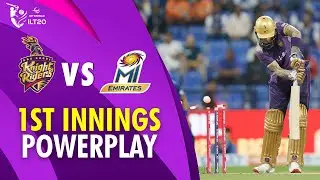 1st Innings Powerplay | MI Emirates vs Abu Dhabi Knight Riders | Match 11 | DP World ILT20 | M3Y1U