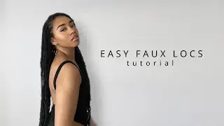 EASY DISTRESSED FAUX LOCS MINI TUTORIAL| FOR NATURAL-LOOKING LOCS
