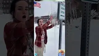 Fun winter #satisfying #ice #snow #asmr #fyp