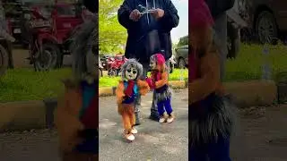 Boneka tali lagi goyang eh terbang 😅🤣