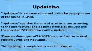 SP3D  custom command  Update ISOGEN tutorials