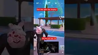 hit him with the trophy! omg amazing battle #blitzroyale #fortnite