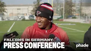 Falcons players speak to media post-practice in Berlin, Germany | Press Conferences